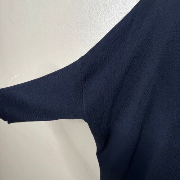 Planet by Lauren G. Sweater Women's One Size Black Cotton Blend Pullover - Picture 7 of 10